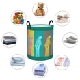 thumbnail image 6 of LNWH Laundry Basket, Colorful Guitars Music Strings Foldable Laundry Hamper With Handles Waterproof, Medium, 6 of 8