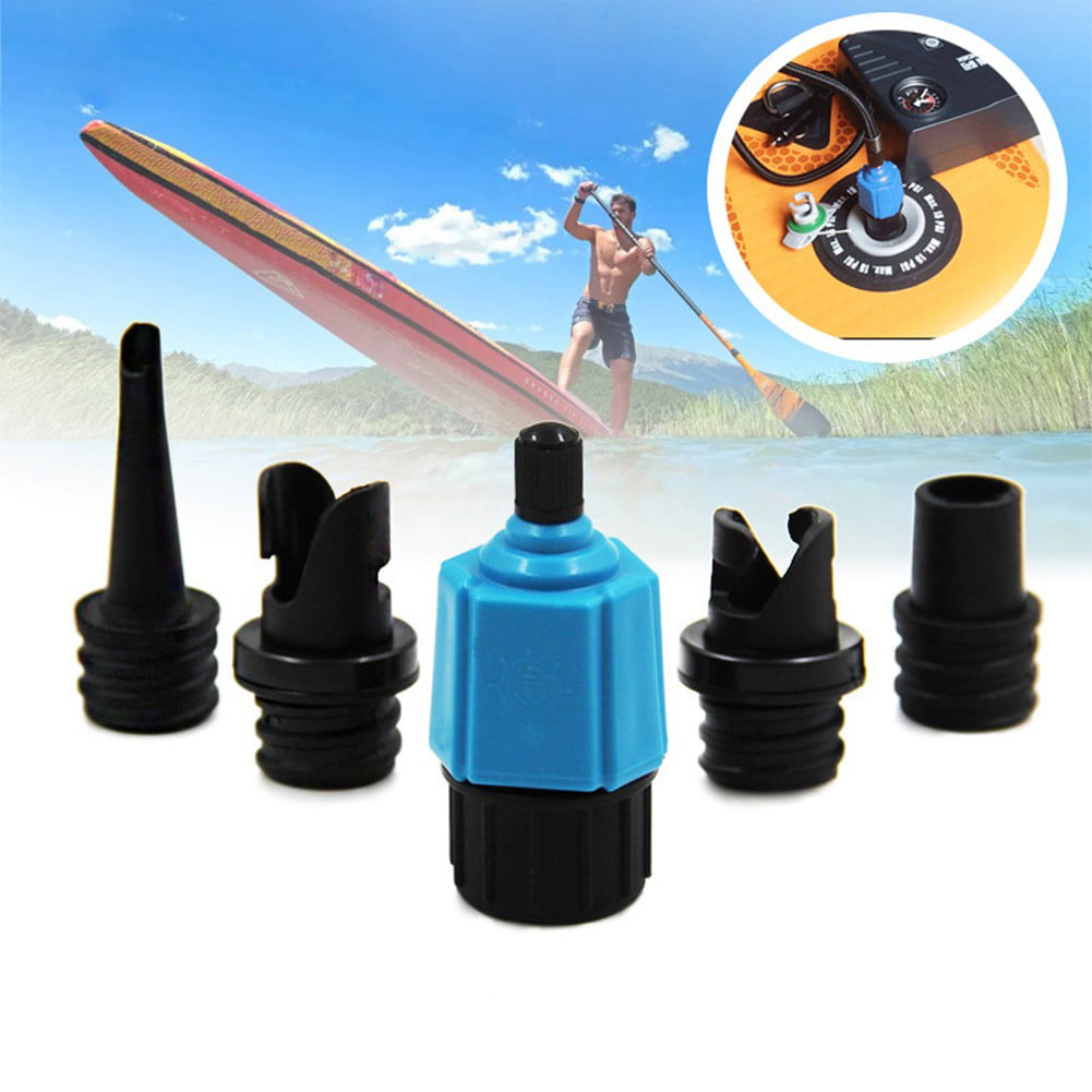 4 Nozzles Sup Pump Adapter Inflatable Boat Air Valve Adaptor Paddle Board Tool 