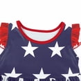 thumbnail image 3 of Jurebecia Casual Costume Girls 4th of July Dress for Girls American Flag Striped Patriotic Dresses Patriotic Clothes Independence Day Outfits Girl Casual Dress 7-8 Years, 3 of 8