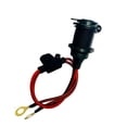 thumbnail image 1 of Waterproof 12V Car Cigarette Lighter Socket Plug | Dustproof Power Outlet for Vehicles, GPS, Phones, Cameras, Easy Installation, Black, 1 of 8