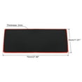 thumbnail image 2 of Uxcell 28"x12" Desk Mat Protector, Rubber Non-Slip Mouse Pad Writing Mat for Office Home, Black/Red, 2 of 5