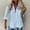 Blue, variant on Babysbule Womens Long Sleeve Tops Fashion Women's Loose Buttons Solid Lapel Long Sleeves T- Blouse Tops