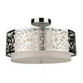 thumbnail image 2 of Artcraft Lighting Ac11066 Bayview 3 Light 16" Wide Semi-Flush Drum Ceiling Fixtu - White, 2 of 2