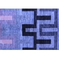 thumbnail image 1 of Ahgly Company Indoor Rectangle Abstract Blue Modern Area Rugs, 4' x 6', 1 of 4