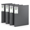 Grey, variant on Black 4 Pack 60 Pocket Presentation Binder For Artwork Documents Recipes