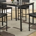 thumbnail image 2 of Benzara BM171300 36 x 38 x 38 in. Metal Counter Height Table with Faux Marble Top - Black, 2 of 2