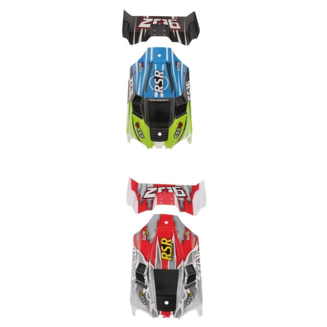 2 piezas para WLtoys 144001-1335 1:14, accesorio de repuesto de ala trasera de Zulema Parte del cuerpo de la carcasa del coche RC