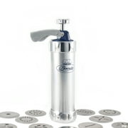 Marcato Atlas Deluxe Biscuit Maker Cookie Press, Made in Italy, Includes 20 Cookie Disc Shapes