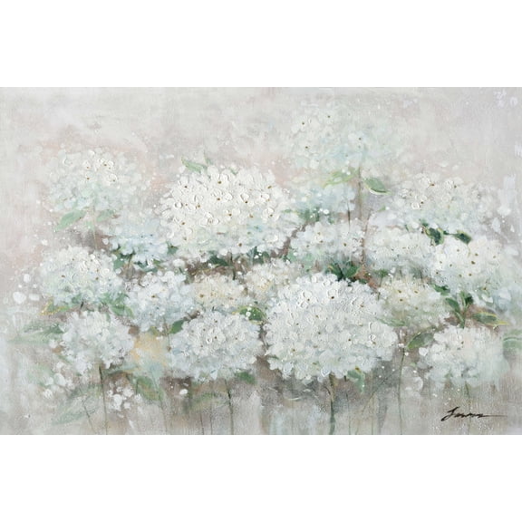 Impressionism art "Tranquil Blossoms" oil painting prints Wall Art for living room, bedroom, Bar - Wrapped Canvas Prints