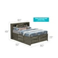thumbnail image 2 of Glory Furniture Marilla G1505G-KSB3 King Storage Bed , Gray, 2 of 2