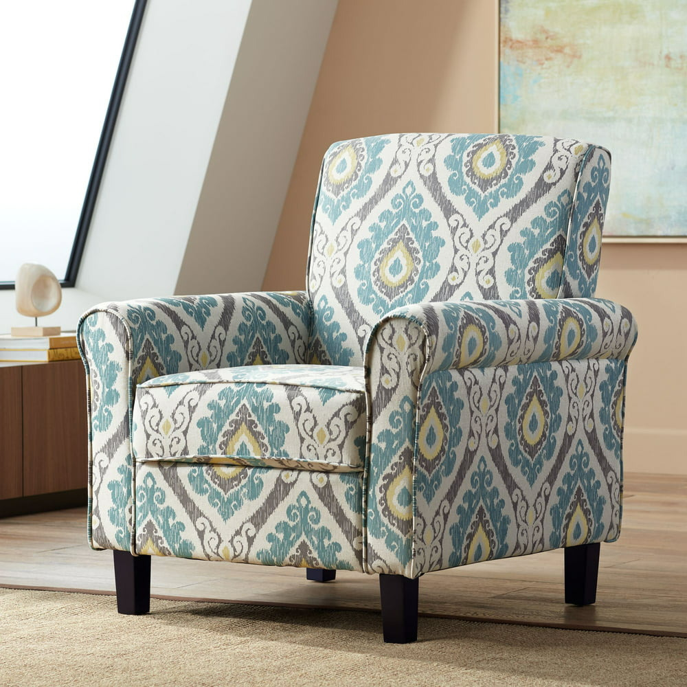 Studio 55D Lansbury Multi-Color Ikat Print Fabric Accent Chair