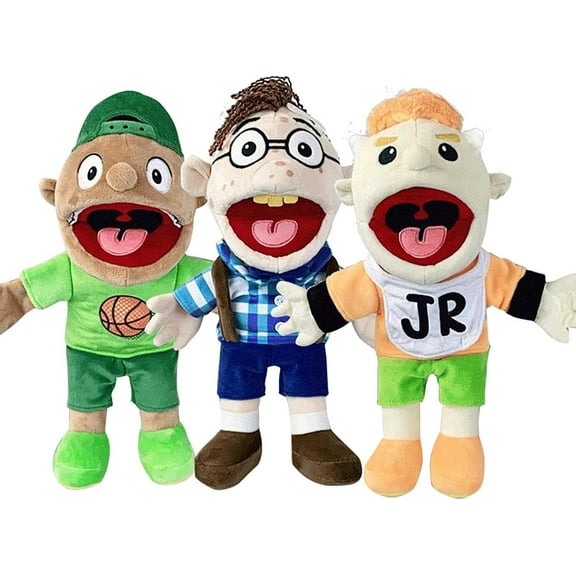 FlareFable 14.1" SML Hand Puppet Plush Toys, 3Pcs SML Joseph Cody Junior Puppets Toy with Working Mouth, Joseph Stuffed Figures Toys, Interactive Toys, Great Birthday Christmas Gifts for Play House