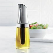 Trudeau Maison Perfect Mix 2-In-1 Oil & Vinegar Bottle, Silver, 12 oz