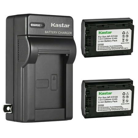 Image of Kastar 2-Pack Battery and AC Wall Charger Replacement for Sony Alpha A7R3 α7R3 Alpha ILCE-7RM3 Alpha A6600 α6600 Camera Sony Alpha 1 Mirrorless Digital Camera Sony FX3 Full-Frame Cinema Camera