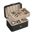 thumbnail image 1 of Caja organizadora de joyas SONGMICS Funda de viaje portátil de 2 capas, 1 of 9