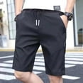 thumbnail image 2 of 2025 Summer Men's Loose Fit Stretch Polyester Beach 5-Inch Shorts, M-5XL Sizes Available, 2 of 8