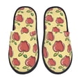thumbnail image 1 of Fotbe Apple Pantuflas Peludas para Mujer con Estampado, Zapatillas de Peluche, Zapatos de Invierno para Casa, Uso Interior y Exterior-Medium, 1 of 8
