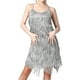 thumbnail image 4 of Vestido de mujer con lentejuelas y flecos, vestido de baile de los años 20, vestido suspendido latino 3XL, 4 of 8