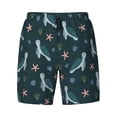 thumbnail image 4 of Lsque Mens Swim Trunks Cute Turtle Pattern - Bathing Suit Compression Liner - Beach Swim Shorts Swimwear - (S-3XL) - Stretch Quick Dry -X-Large, 4 of 9