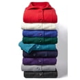 thumbnail image 2 of Woman Within Plus Size Double-Breasted Hooded Fleece Peacoat, 2 of 6