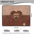 thumbnail image 7 of Xixirimido Universal Car Trunk Mat All Weather Trunk Protection Cargo Liner, Durable Non-slip Cargo Mat Rear Trunk Liner Car Accessories, Yorkshire Terrier Leather Heart Paw, 7 of 7