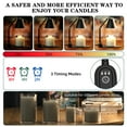 thumbnail image 4 of Folding Aroma Candle Warmer Lamp with Timer and Dimmer Metal Wax Melting Lamp for Home Decor Adjustable Height Candle Lattern (Golden110V-US), 4 of 7