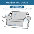 thumbnail image 3 of Eurhowing Waterproof Sofa Slipcover, Reversible Non-Slip Quilted Couch Cover, Washable Stretch Furniture Protector for Kids Pets (Ivory White, Loveseat), 3 of 9