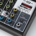thumbnail image 2 of Mezclador de Audio, mezclador de sonido, efecto de retardo de reverberación, tablero de sonido portátil, de consola, mezclador estéreo para DJ, 2 of 4