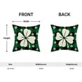 thumbnail image 6 of St Patricks Day Pillow Covers 18x18 Set of 2, Buffalo Plaid Lucky Clover Throw Pillow Covers Green Shamrock Decorative Cushion Case St Patricks Day Decor for Home Couch Sofa Outdoor, 6 of 6