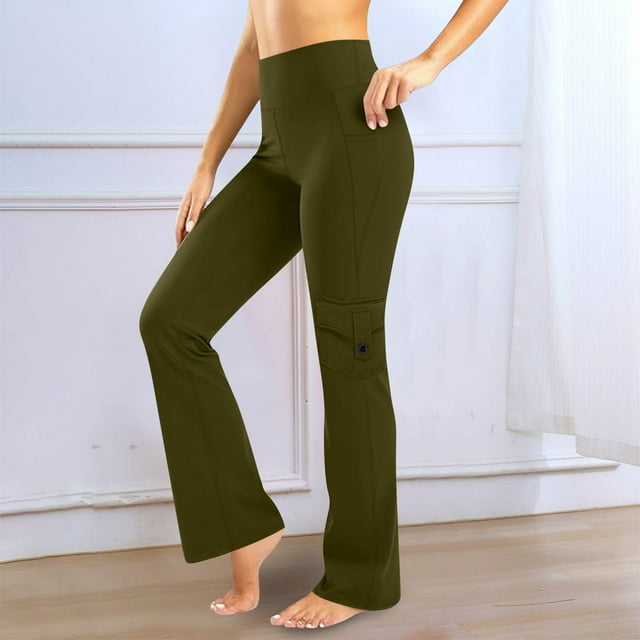 Cameland Women's Leggings High Waisted Yoga Workout Exercise Capris For Casual With Pockets