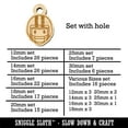 thumbnail image 2 of Occupation Athlete Football Helmet Icon Wood Mini Charms Shapes DIY Craft Jewelry - With Hole - 30mm (6pcs), 2 of 7