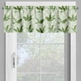 thumbnail image 4 of Ambesonne Retro Valance & Curtain, Palm Leaves Geometric, 55"x45", Olive Green Cream, 4 of 6