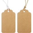 thumbnail image 4 of Kraft Paper Gift Tags, Blank 50 Pcs Brown 1.6X2.8 Inch Wrapping Tags for Presents Brown 1.6x2.8 Inch, 4 of 7