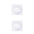 thumbnail image 1 of Regla giratoria Wosthever Construcción Plantilla de geometría estéreo Accesorios Estudiante Negro 2piezas, 1 of 5