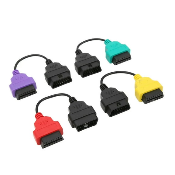 FOR 4pcs OBD2 Scanner Cable Adapter Diagnostic Connector Car Scan Tool Replacement for ECU