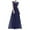 Dark Blue dresses for women, variant on Wedding Guest Dresses for Women Lace Patchwork High Waist Women's Swing Chiffon Formal Party Dress Round Neck Womens Dresses 2025 Solid Dresses