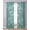 Blue, variant on Teal Dragonfly Sheer Curtains 84 Inch Length 2 Panels Set for Living Room/Bedroom, Vintage Geometric Glass Animal Flower Kitchen Curtains Grommet Semi-Sheer Curtains Window Treatments 42"x84"x2
