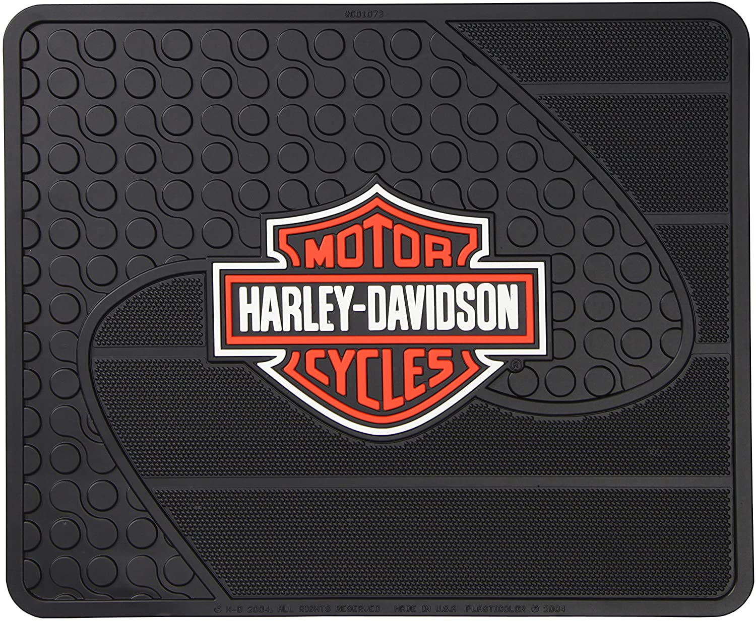 Non-Carpeted Harley-Davidson Stacked Bar & Shield Logo Floor Mats Black 1585 Non-Carpeted Harley-Davidson Stacked Bar & Shield Logo Floor Mats Black 1585