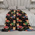 thumbnail image 5 of Christmas Corgis Dog Flannel Fleece Throw Blanket Cute Cartoon 50x60 Inches Soft Blanket for Couch,Cozy,Warm,Lightweight, 5 of 6