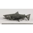 thumbnail image 2 of King Salmon Pin, Chinook, Tyee, Alaska, Pewter, Metal, Hat, Lapel, Brooch, Pins, Jewelry, Made in USA, Over 200 Fish Designs Available. Creative Pewter Designs. A600, 2 of 6