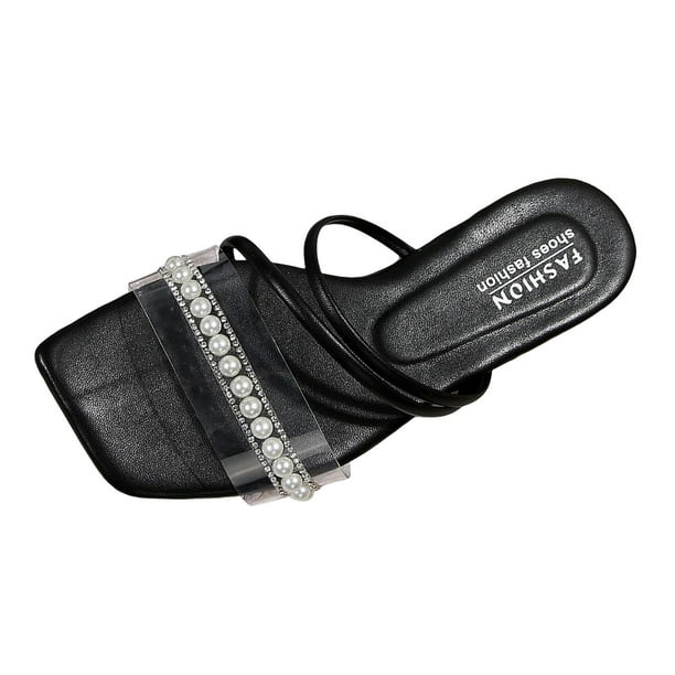 Cathalem Women's Cushion Sandal Slip on Open Toe Memory Foam