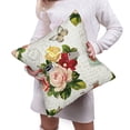 thumbnail image 6 of Bingfone Vintage Bike Flower Butterfly Linen Throw Pillow Covers Cushion Case Pocket Button Vintage Farmhouse Pillowcase for Sofa Couch Bed 16"x16", 6 of 9