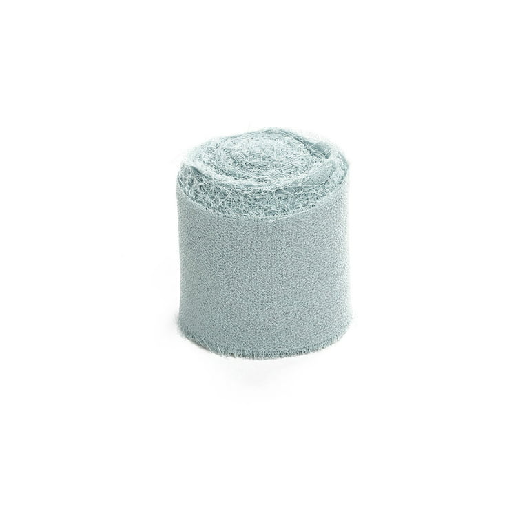 Efavormart 1.5 x 6 Yard - Set of 2 Ice Blue Chiffon Ribbon Rolls For  Bouquets, Wedding Invitations & Gift Wrapping 