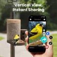 thumbnail image 5 of Birdfy Smart Bird Feeder with Camera, 6000+ AI Species Identification, 1080P HD Video, Instant App Alerts, Brown, 5 of 12