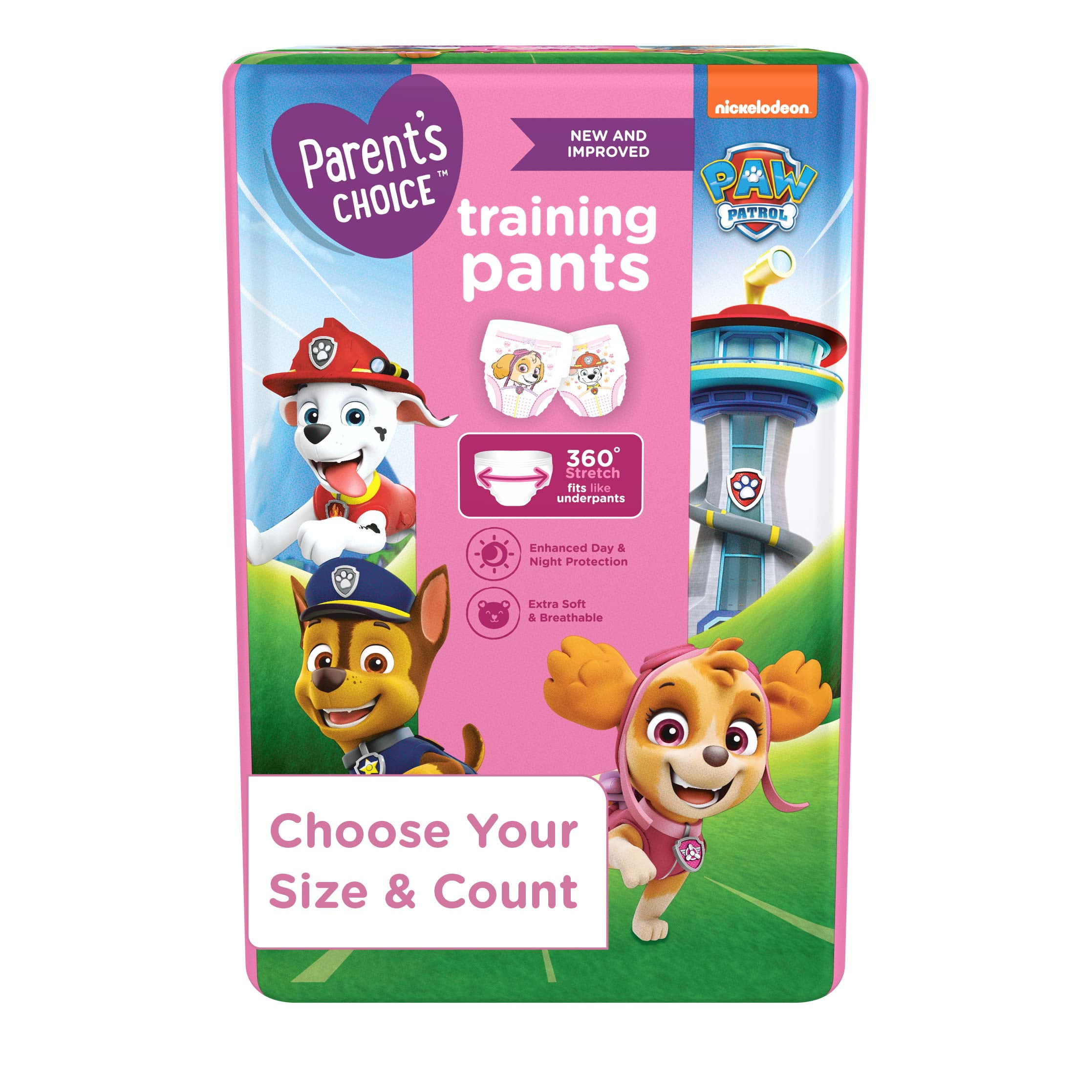 Parent's Choice Girls Training Pants (Choose Your Size & Count)