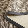 thumbnail image 5 of Safavieh Martha Stewart Natural Fiber Cyan Bordered Area Rug, Natural/Dark Gray, 6' x 6' Round, 5 of 10