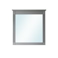 thumbnail image 2 of ANGELES HOME 33" x 32" Wall-Mounted Vanity Mirror, Solid Wooden Framed Makeup Mirror, Bathroom Wall Mirror for Bedroom Living Room Entryway, Titainum Grey, 2 of 8