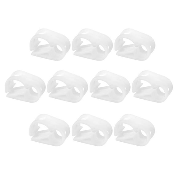Uxcell 10 Pack Plastic Tubing Clamps, 1/8"-5/32" Adjustable Tube Clamp