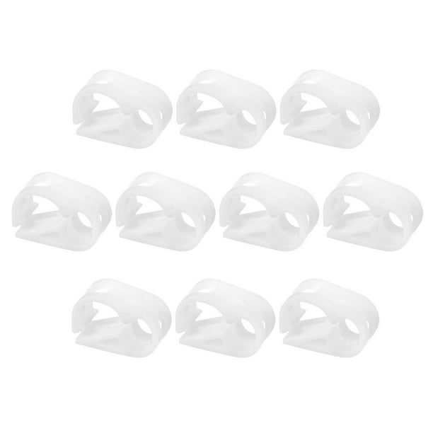 Uxcell 10 Paquete de Abrazaderas de Tubo de Plástico, Abrazadera de Tubo Ajustable de 1/8"-5/32"