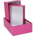 thumbnail image 4 of Alef Elegant Decorative Themed Nesting Gift Boxes -3 Boxes- Great for gifts for any occasion!  (Sm Pink Marble Swirl), 4 of 5